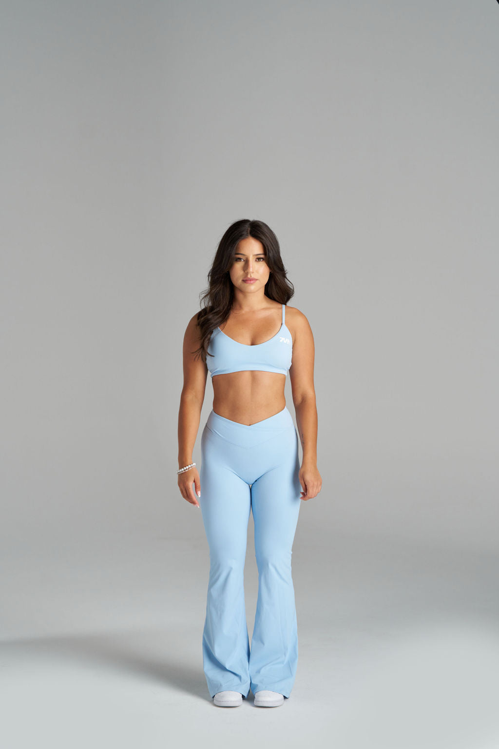 IT Girl V Cut Flares - Baby Blue
