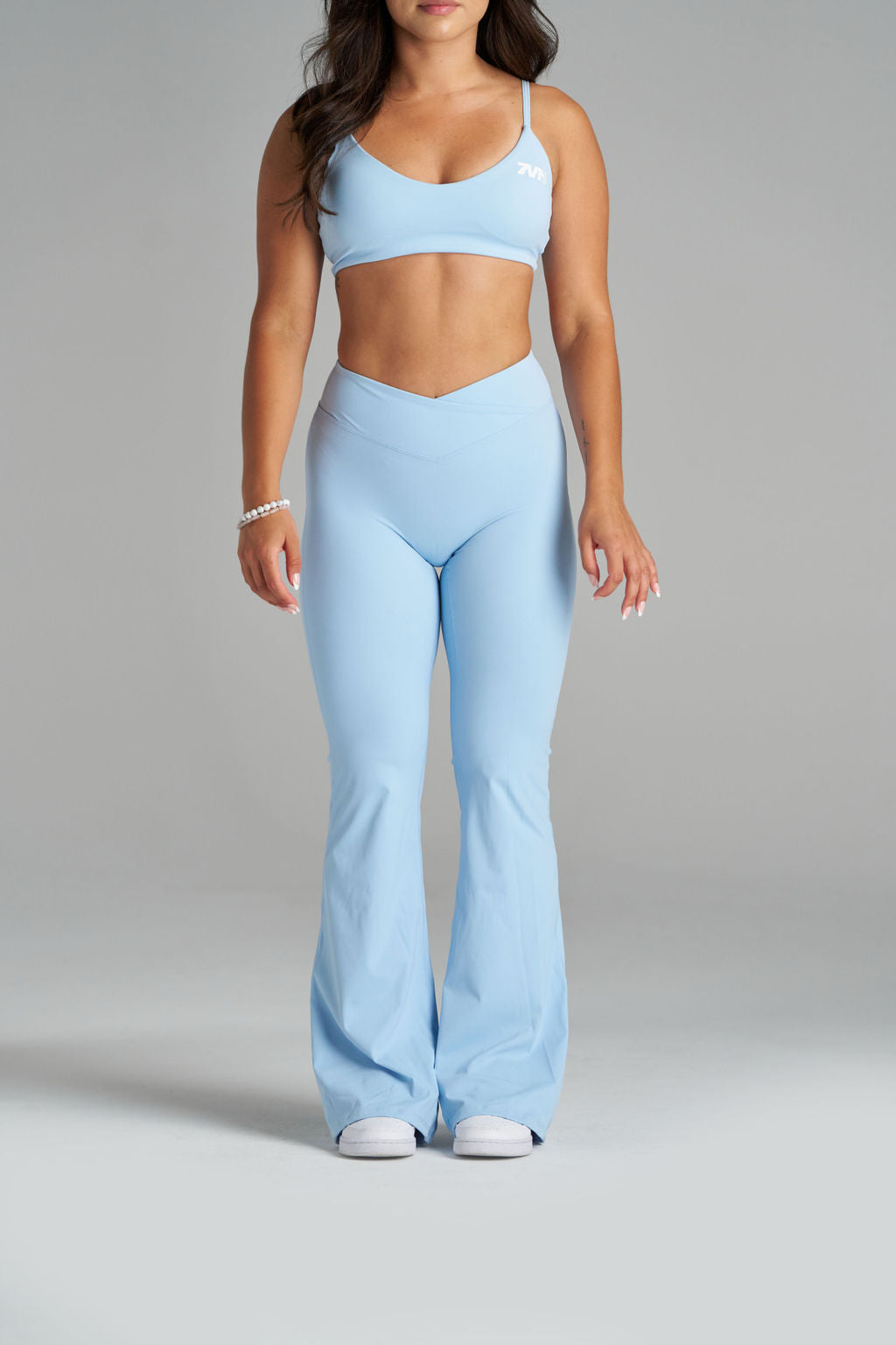 IT Girl V Cut Flares - Baby Blue