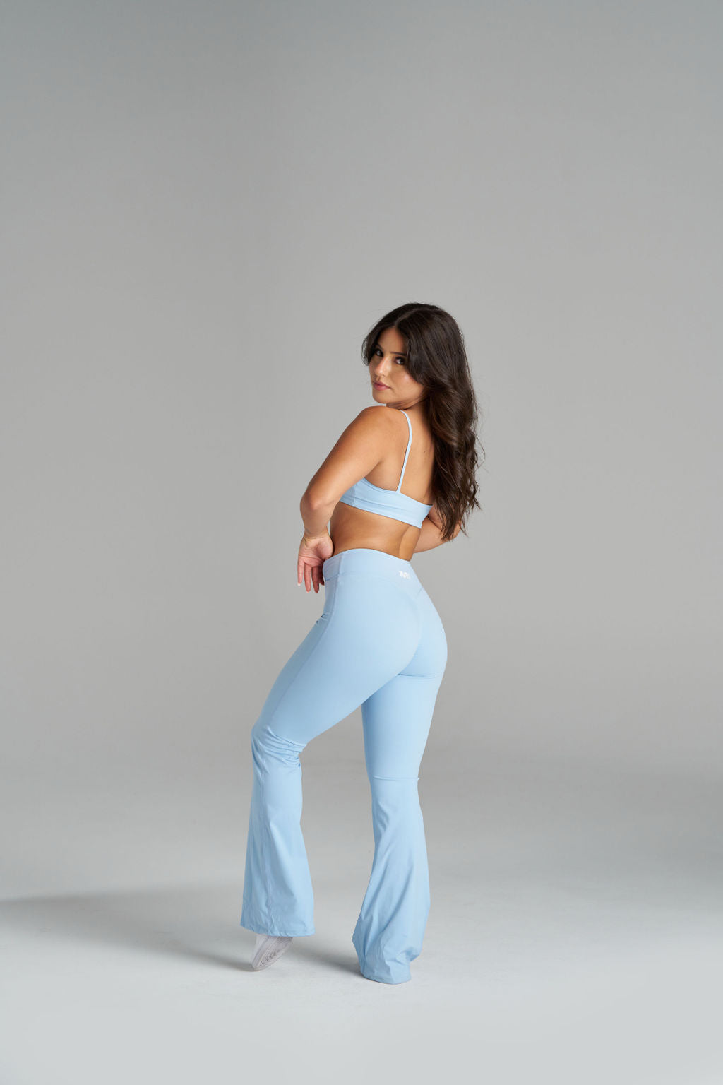 IT Girl V Cut Flares - Baby Blue