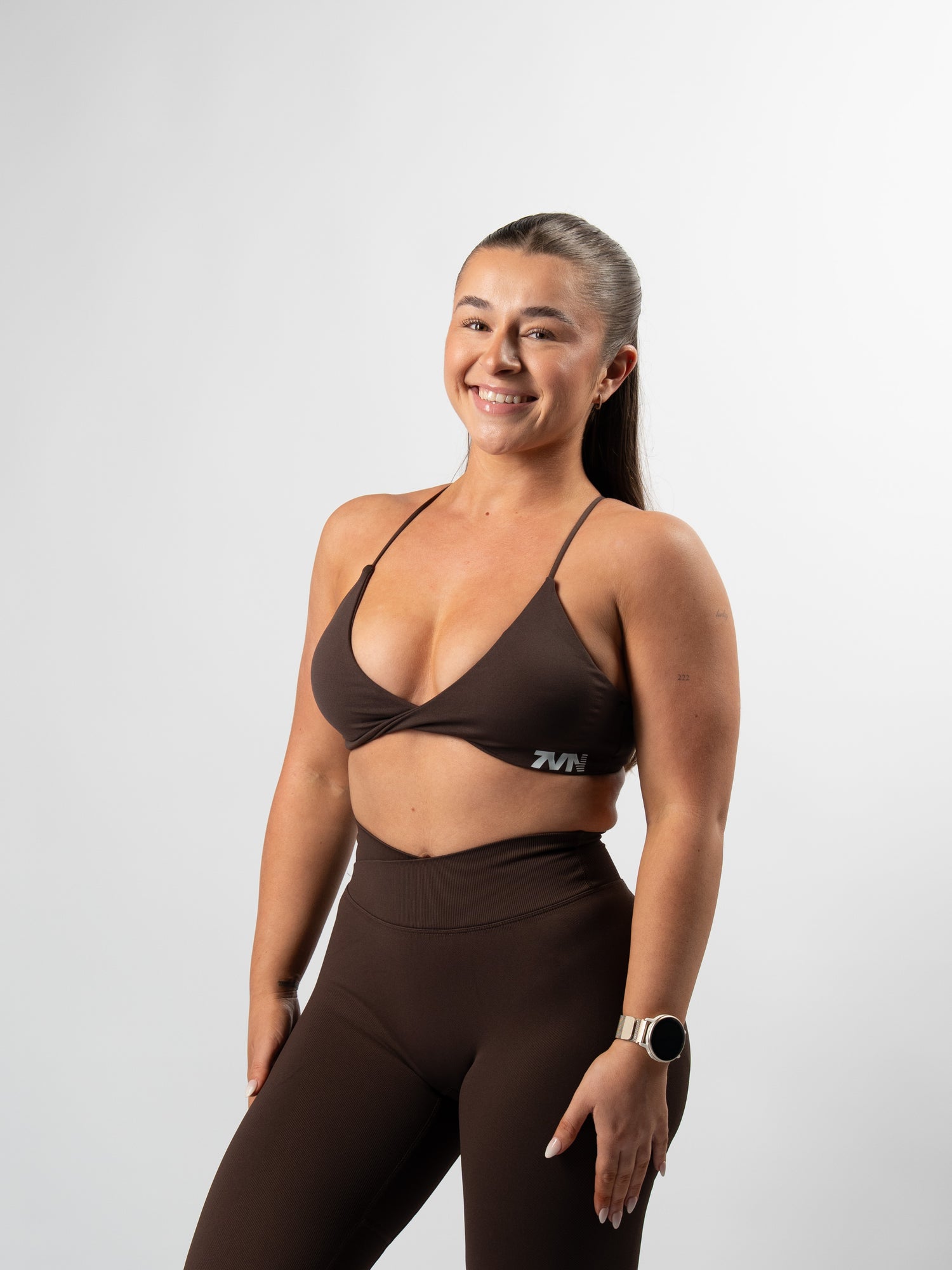 Core Twist Bra - Brown