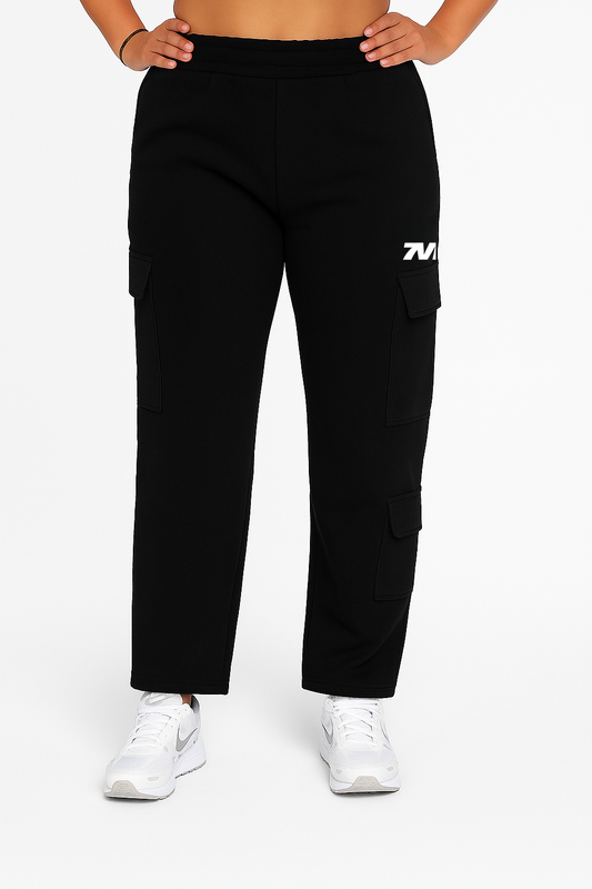 Elevated Cargo Joggers - Black