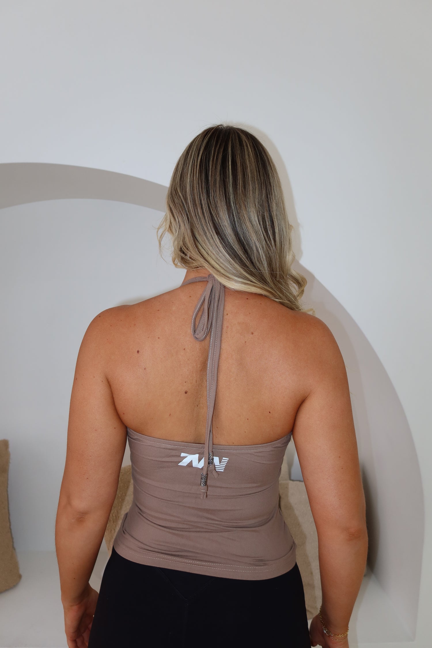 Seamless Halter Top - Khaki