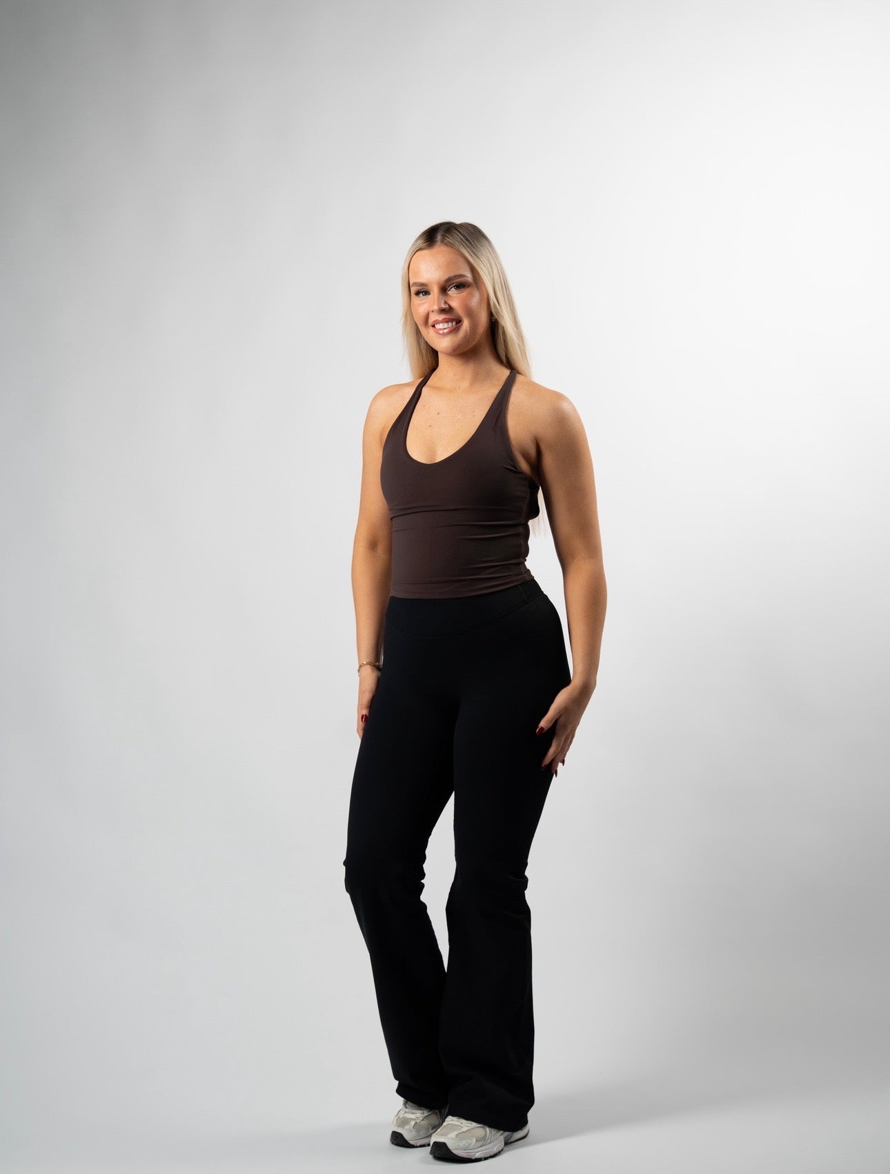 Core Crossback Top - Brown