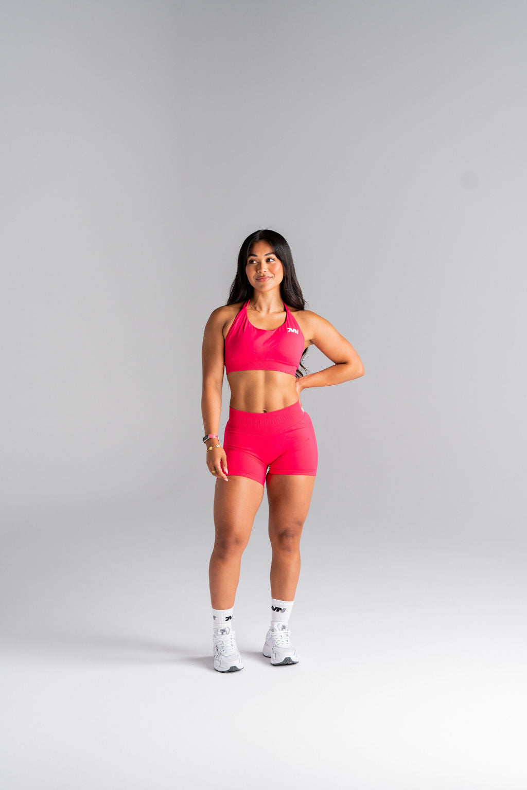Snatched Enhanced Sports Bra - Hibiscus